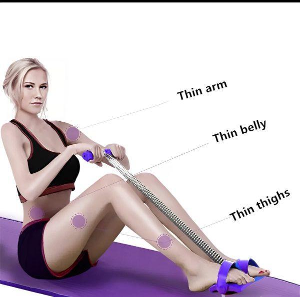 Tummy Trimmer Black Single Spring Home Gym Workout