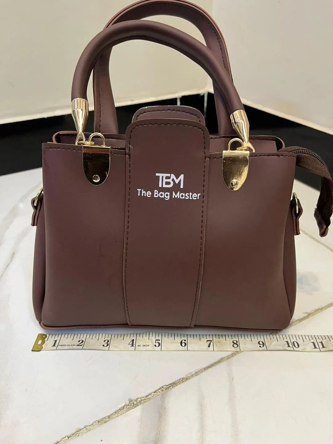 Women's Rexine 3-Piece Handbag Set Brown