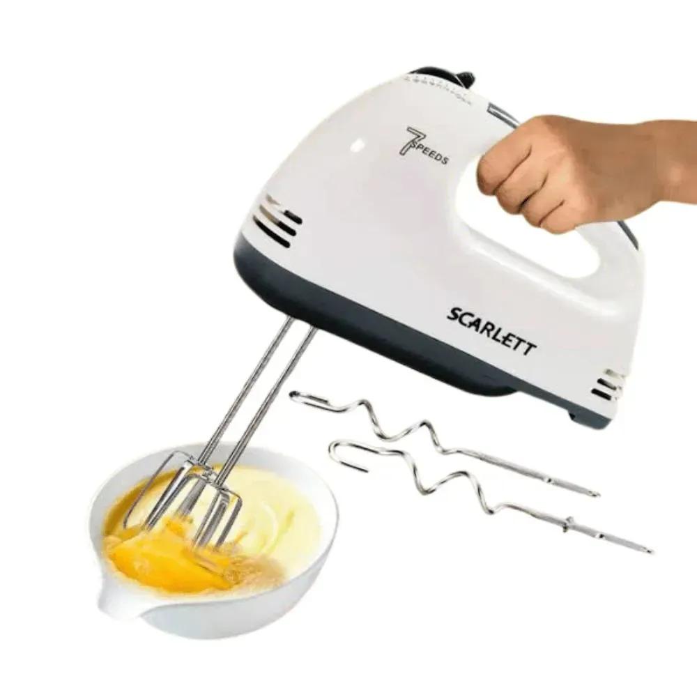 7 Speed Electric Hand Mixer White 180W