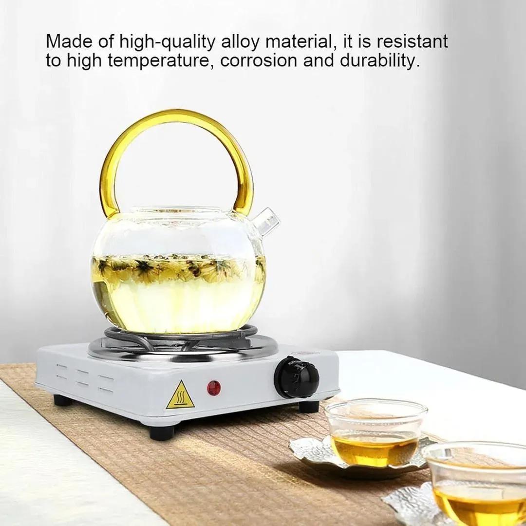 White Portable Electric Stove Stainless Steel 1 Pc