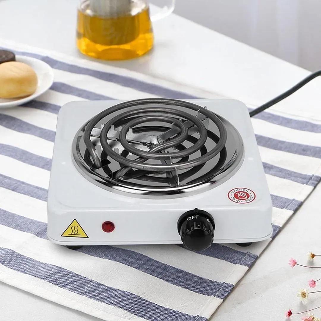 White Portable Electric Stove Stainless Steel 1 Pc