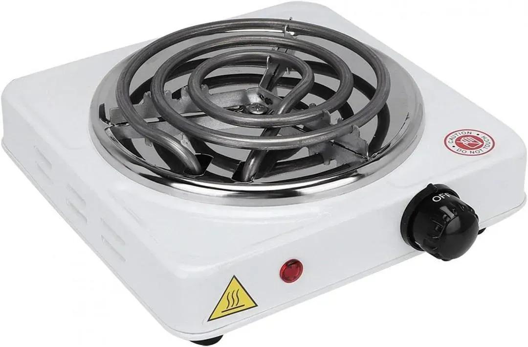 White Portable Electric Stove Stainless Steel 1 Pc